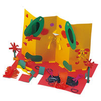 サンワ カラー造形紙（大判）両面10色 50241 1セット（50枚：5枚×10）