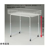 アズワン バスケットワゴン 丸パイプ脚 W90×D60cm 65-8273-98 1セット（直送品）