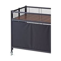 アズワン 中折れワゴン ブラックフレーム W90cm ブラックテント 65-8274-12 1セット（直送品）