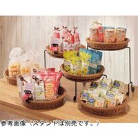 アズワン PP製丸型バスケット ブラウン 3個入 65-8867-52 1セット(3個)（直送品）