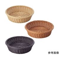 アズワン PP製丸型バスケット ダークブラウン 65-8868-06 1個（直送品）