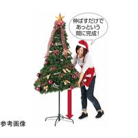 アズワン ポップアップクリスマスツリー レッド H200×W90cm 65-8115-77 1セット（直送品）