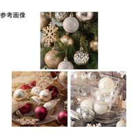 アズワン オーナメントセット【ボール28個/ドロップ4個/スノーフレーク8個】ゴールド&シルバー 65-8116-04 1セット（直送品）