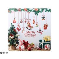 アズワン ウォールステッカー サンタ&オーナメント 65-8117-54 1セット（直送品）