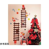 アズワン ウォール&ウインドウステッカー はしごサンタ 65-8117-62 1セット（直送品）