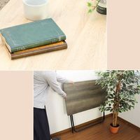 ミヤグチ企販　折りたたみ木製テーブル　ハイタイプ　NA　WDH-8550　1台（直送品）