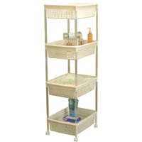 平和工業 バスケットワゴン4段 4907556165732 1セット(2個)