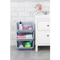 平和工業積み重ねバスケット グレー49075562440001セット（2個）