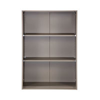 PREDONA（プレドナ）スチールシェルフ  オープン 上置き用 3段 幅800×奥行400×高さ1170mm モカブラウン 1台