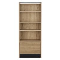 アイリスオーヤマ アイアンウッドマガジンラック ブラック/アッシュブラウン IWMG-5R 1台