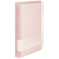 マルマン B5 バインダー セッション 26穴 背幅29mm Lピンク さくら F310A-38 1セット（5冊）