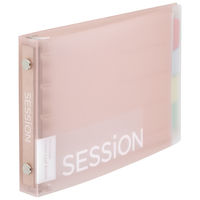 マルマン ミニサイズ バインダー セッション 5穴 背幅18mm Lピンク さくら FM310A-38 1セット（5冊）