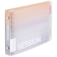 マルマン ミニサイズ バインダー セッション 5穴 背幅18mm グラデーション ゆうやけ FM310A-97B 1セット（5冊）