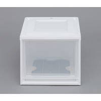 アイリスオーヤマ チェスト Mサイズ 深型 収納ケース 積み重ね ホワイト/クリア BC-MD 1個