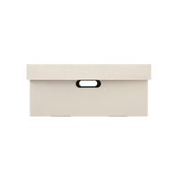 アイリスオーヤマ 段ボール収納ケース 2枚セット幅37×奥行49cm ホワイト DB-490 5セット（10枚入り）