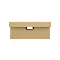 アイリスオーヤマ 段ボール収納ケース 2枚セット幅37×奥行70cm クラフト DB-700 5セット（10枚入り）