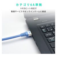 ハート電機サービス LANケーブルCAT6A ハード 20m EAT6AH-20BL 1本