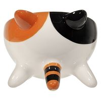 Rainbow 足つき　猫のフードボウル　ミケネコ 296577 1個（直送品）