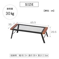 武田コーポレーション キャンパーズスチールテーブル CST21-65BR 1箱(2個入)（直送品）