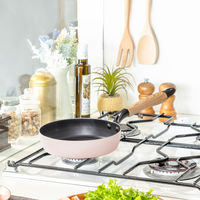 武田コーポレーション IH対応カラーふっ素フライパン18CM PI IHCFF18PI 1箱(10個入)（直送品）