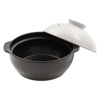 武田コーポレーション ふきこぼれにくいIH土鍋 10号 IHFKBW-10 1箱(4個入)（直送品）