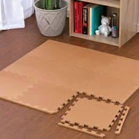 武田コーポレーション ふち付きジョイントマット9枚組 ブラウン JM30-BR 1箱(9枚×12セット)（直送品）