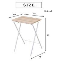武田コーポレーション ヴィンテージ調 コンパクトテーブル ハイ ナチュラル T8-VCTH70NA 1箱(6個入)（直送品）