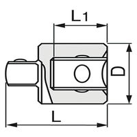 TONE ソケットアダプター 38 1個