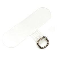 エアージェイ ストラップホルダーシート(クリア)ブラックリング AST-HSB 1個