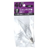 東京メタル工業 白熱電球 シャンデリア球 C32110V40WE17C-TM 1個