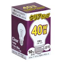 東京メタル工業 白熱電球 クリアランプ LC110V36W-TM 1個