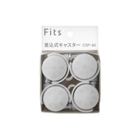 天馬 フィッツ差込式キャスター CSP-40 クリア 811001107 1袋（4個入）