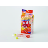 口腔ケアスポンジ スポンジブラシ やわらかめ 爽快スポンジ プラスチック軸 1240976  1ケース（50本入×6袋）介護 ハクゾウメディカル