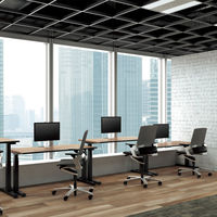 【組立設置込】コクヨ 昇降デスク シークエンス ウィング机 幅1750mm オーク×黒 DSE-LWF1808B-6AP13 1台（直送品）