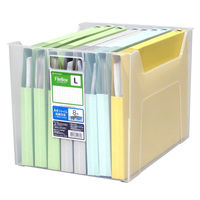 JEJアステージ ファイルボックスL クリア 1セット(6個)