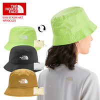 【並行輸入品】SUN STASH HAT   nf00cgz0  (92Q)ブラウン×ベージュ  L-XL(頭囲56-59cm)  1点（直送品）