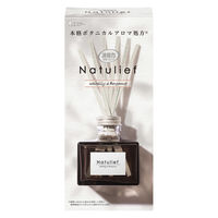消臭力 Natulief ナチュリーフ 部屋用 リードディフューザー 消臭芳香剤 本体 ホワイトリリー＆ベルガモット 80mL 1個 エステー