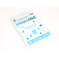 ゴミ袋 nocoo 半透明 45L 厚さ:0.020mm 1パック（10枚入）日本サニパック