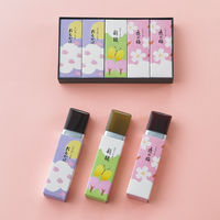 〈とらや〉春パッケージ小形羊羹5本入 〈季節限定〉1箱 三越伊勢丹 紙袋付 和菓子 手土産 ギフト