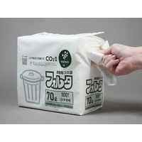 ゴミ袋 nocoo in 業務用フォルタ 白半透明 70L 厚さ:0.035mm 1パック（100枚入）日本サニパック