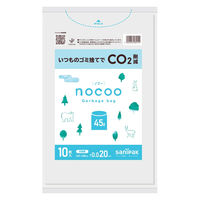 ゴミ袋 nocoo 半透明 45L 厚さ:0.020mm（600枚:10枚入×60）日本サニパック