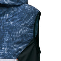 サンエス フード付ベスト 4ブルー 4L KF92152 1着（直送品）