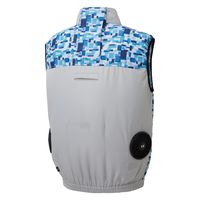 サンエス ベスト 4ブロックブルー 5L KF92302 1着（直送品）