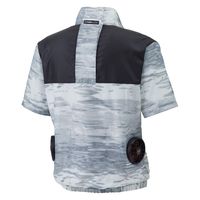 サンエス 半袖ブルゾン 16グラフィックシルバー L KF92160 1着（直送品）