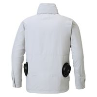 サンエス フード付スタッフジャンパー 6シルバー L KF90520S 1着（直送品）