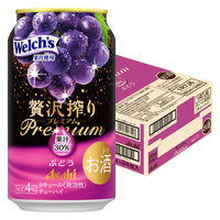 チューハイ アサヒビール 贅沢搾り プレミアムぶどう 350ml 1箱（24本）