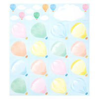 デザインフィル カラー色紙用シール 気球柄 82508006 1個