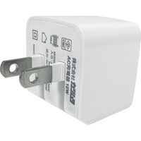 カシムラ AC-2USB-2.4A自動識別リバーシブルWH AC-027 1個