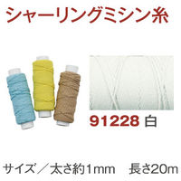 川村製紐工業 金天馬 ナイロンゴムカタン 20m 白 KW91228 1個