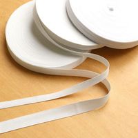 日本紐釦貿易 乙姫印 特上綾テープ 衣料用ひも 徳用5巻セット 幅18mm×30m 白晒/綾織り No.6 F9-AY18-5 1セット(5巻)